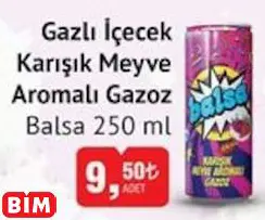 BALSA GAZLI İÇECEK KARIŞIK MEYVE AROMALI GAZOZ